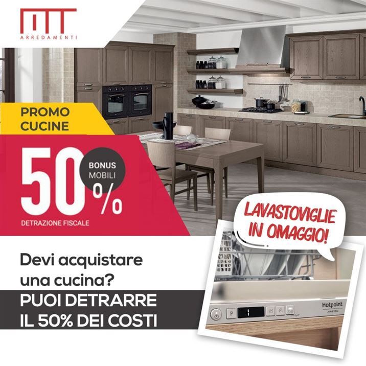 promo cucine bonus mobili 50% e lavastoviglie in omaggio