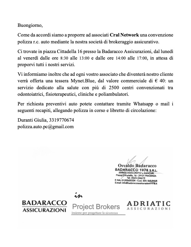 proposta badaracco