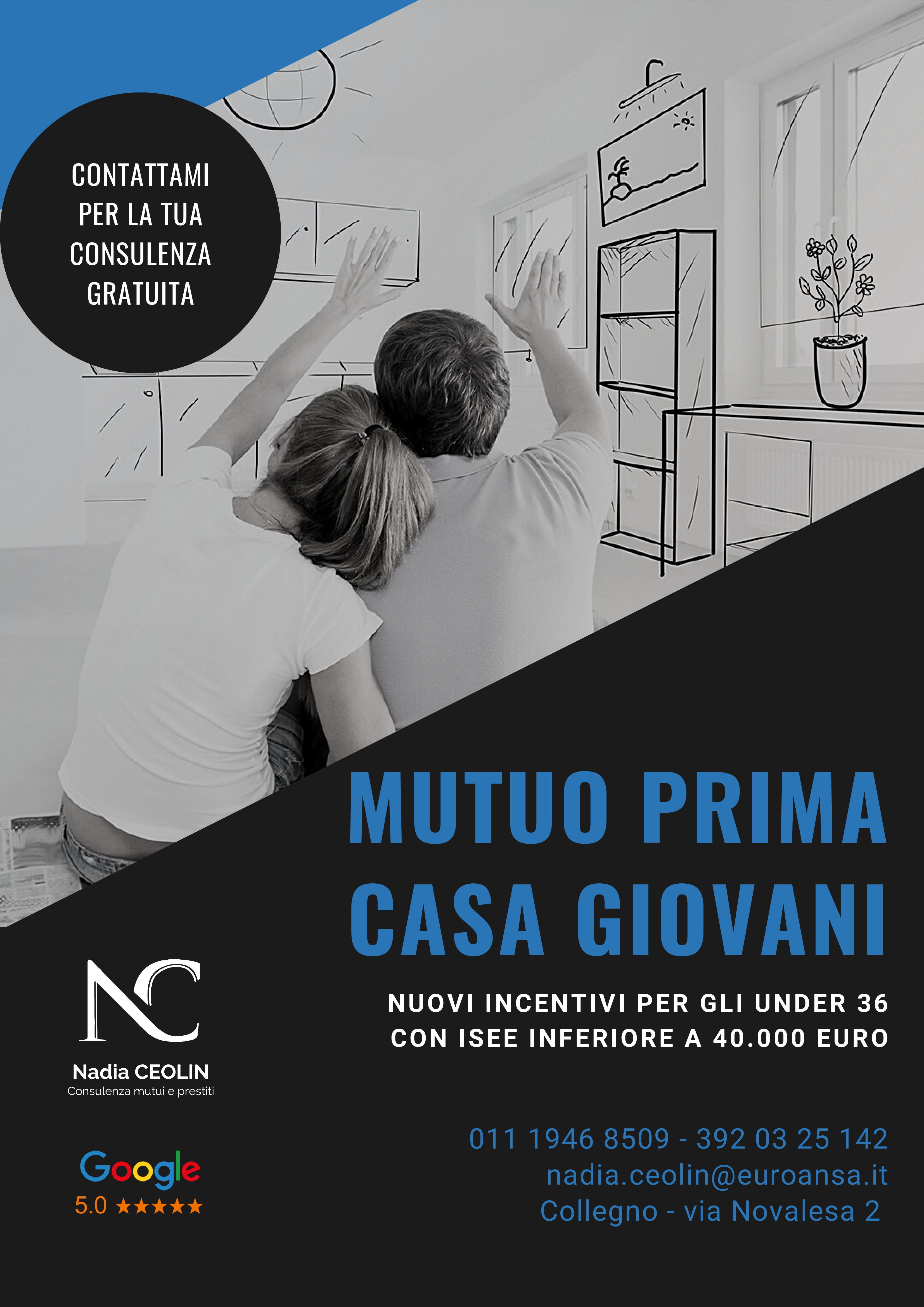 locandina per mutuo prima casa giovani