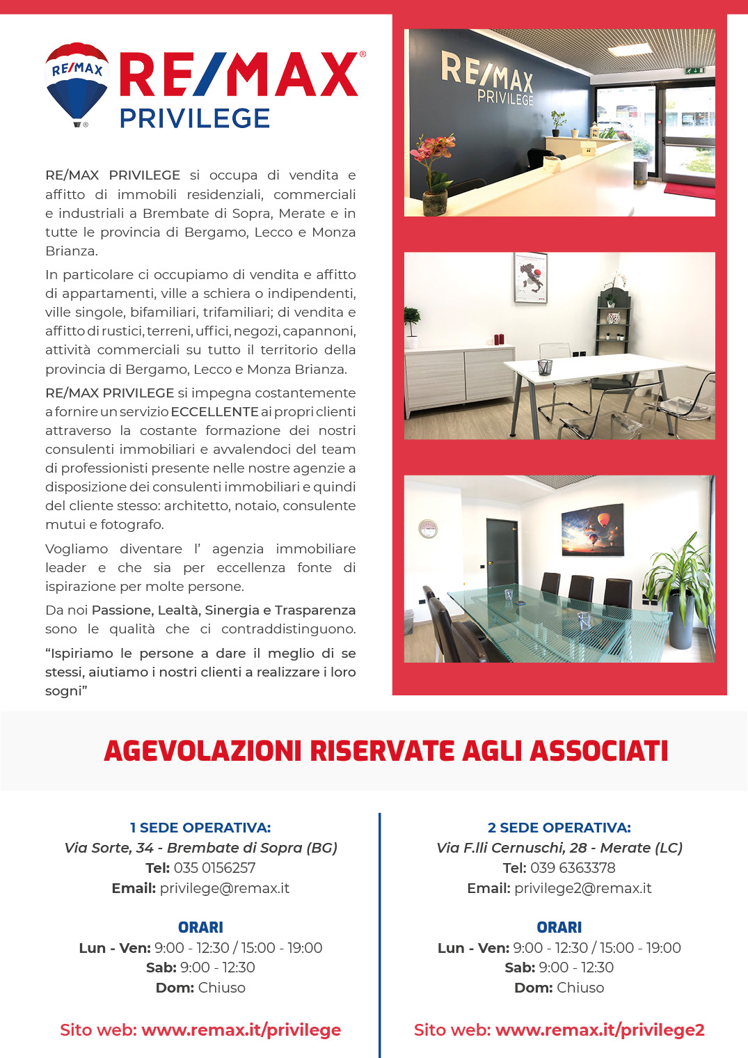 locandina re max privilege
