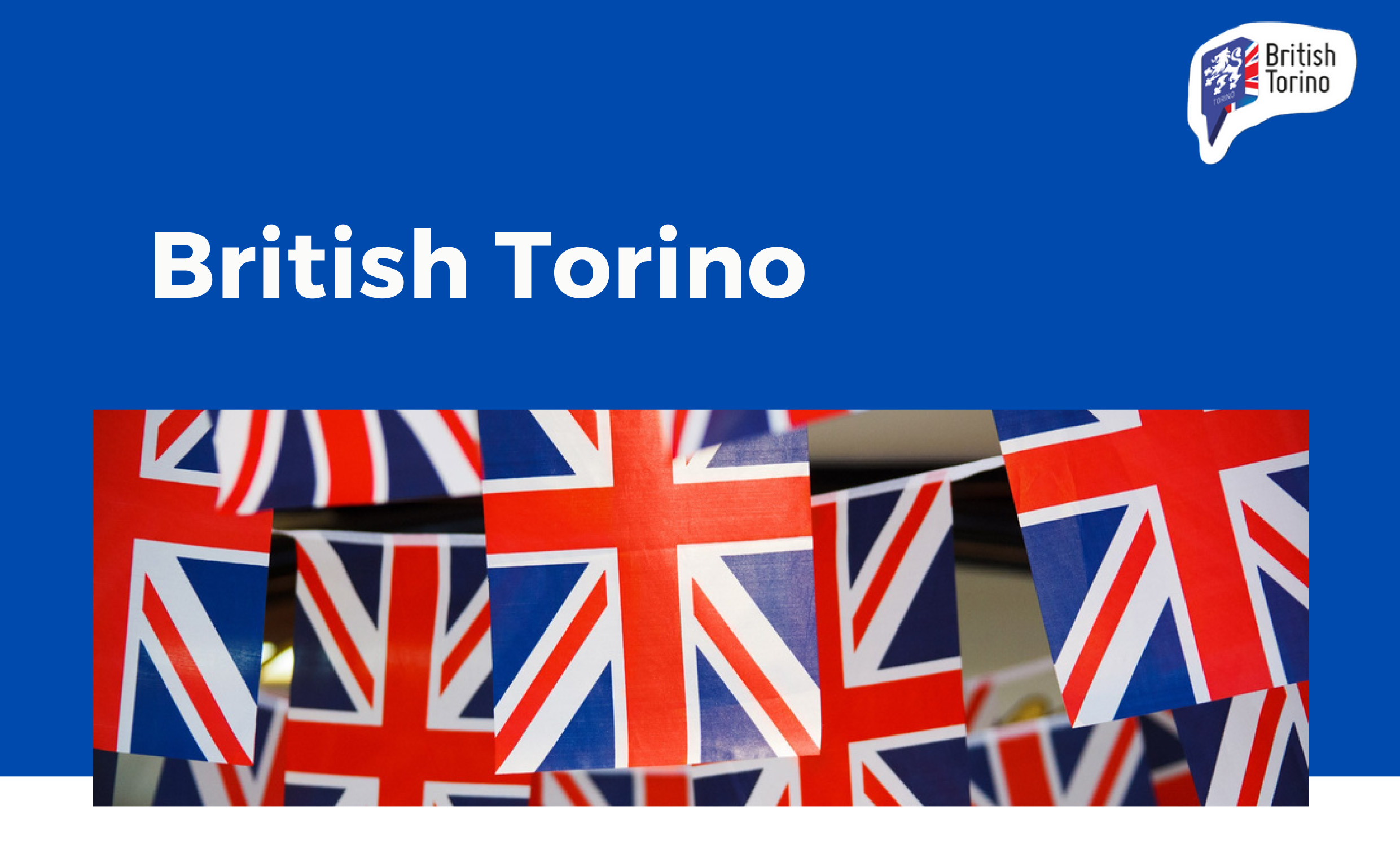 British Torino - Immagine con bandiere dell'Inghilterra
