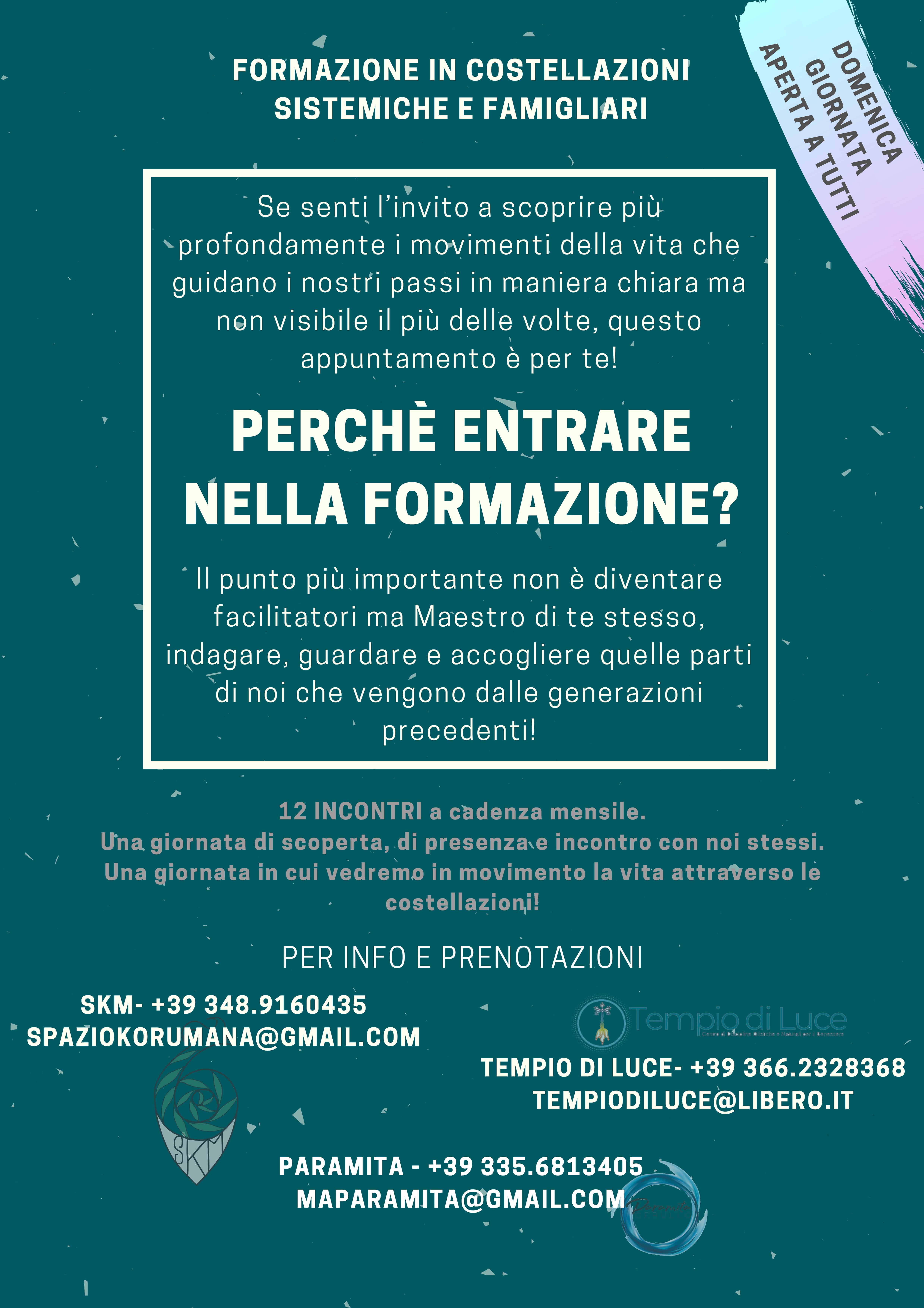 Locandina spazio Korumana - Giornata aperta tutti