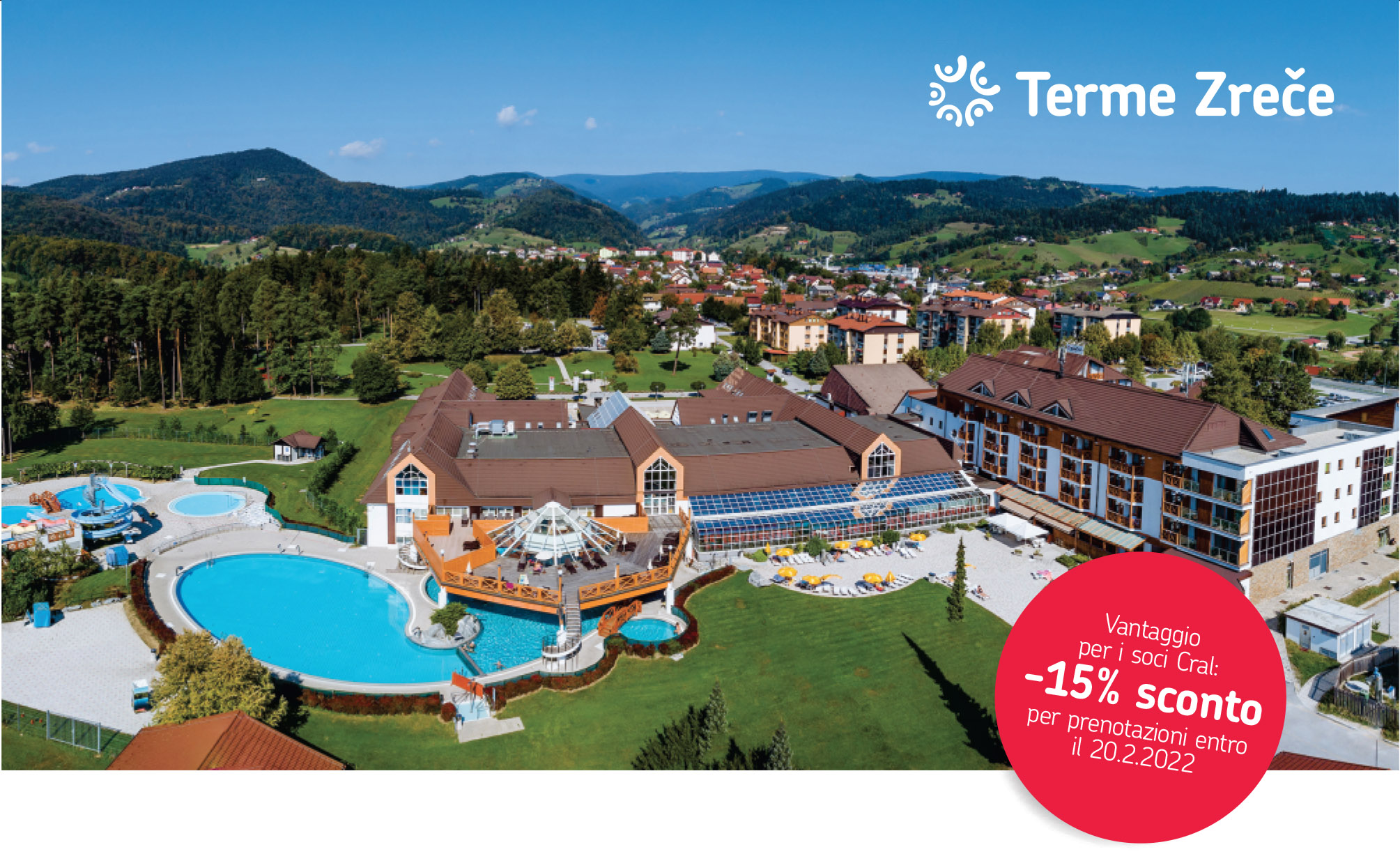 immagine Terme fotografate dall'alto - 15% di sconto per i soci Cral che prenotano entro il 20/02/2022