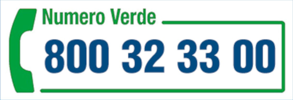 numero verde 800 32 33 00