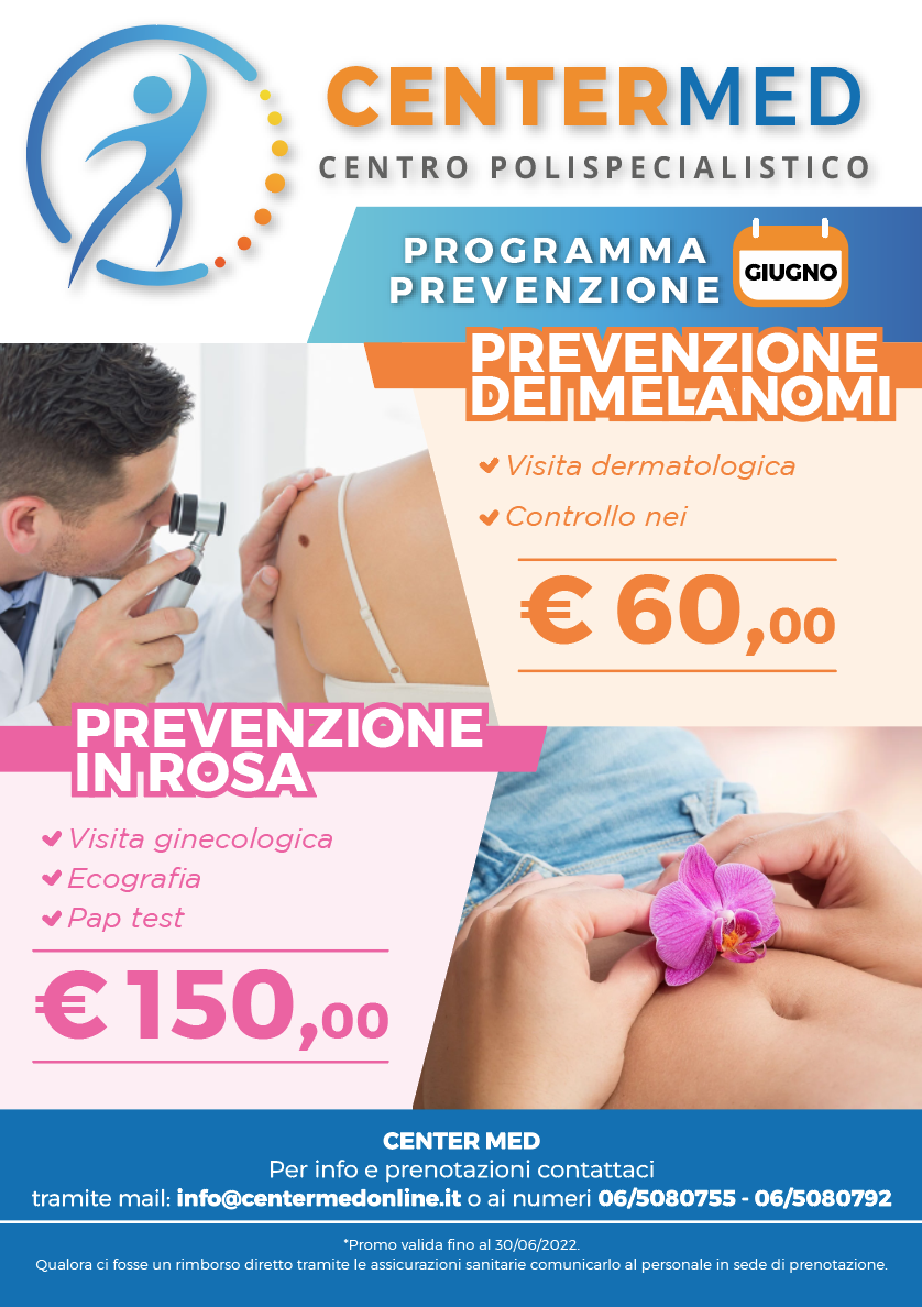 Locandina Centermed Promo del mese di Giugno