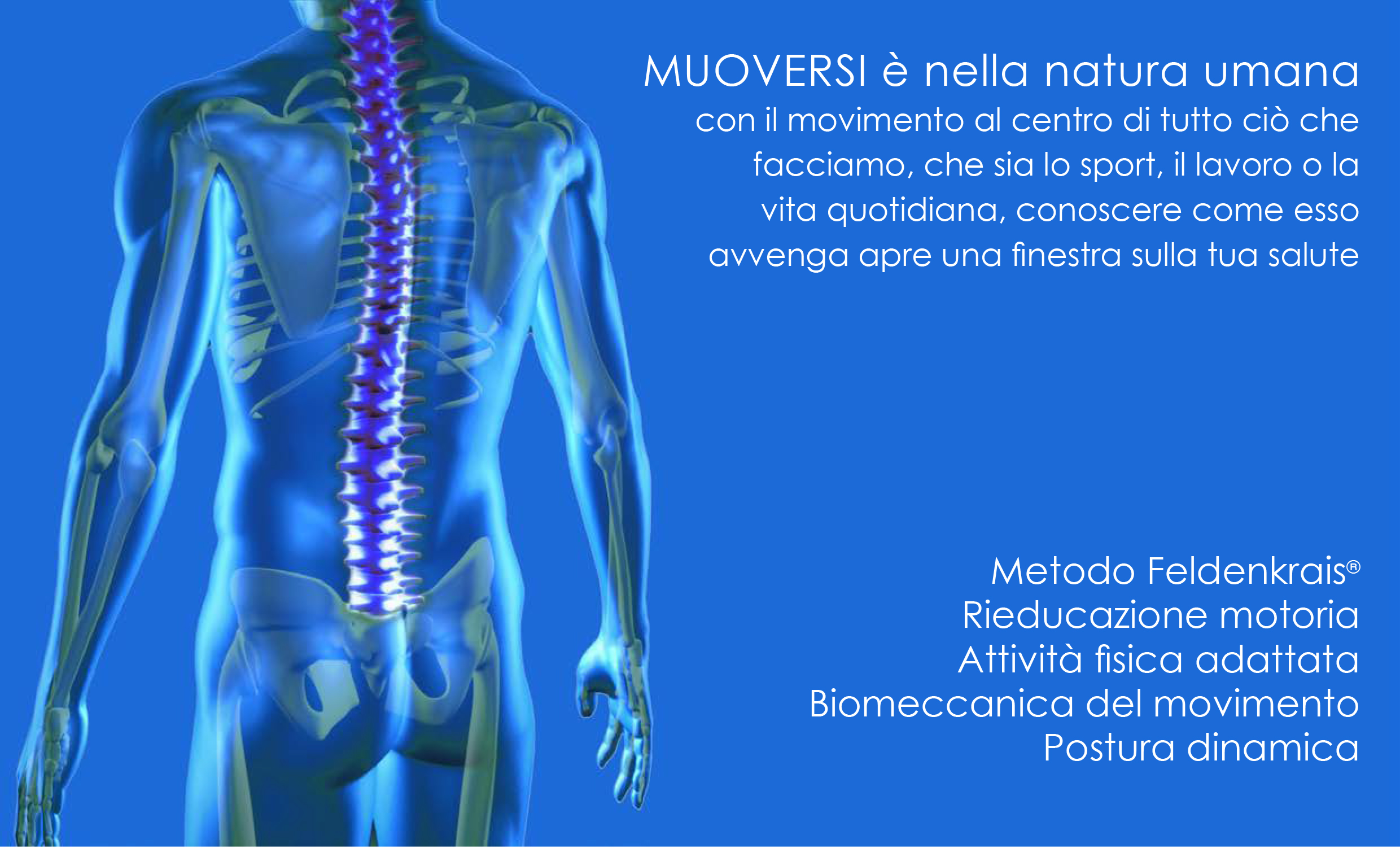 Immagine sfondo con corpo umano e descrizione