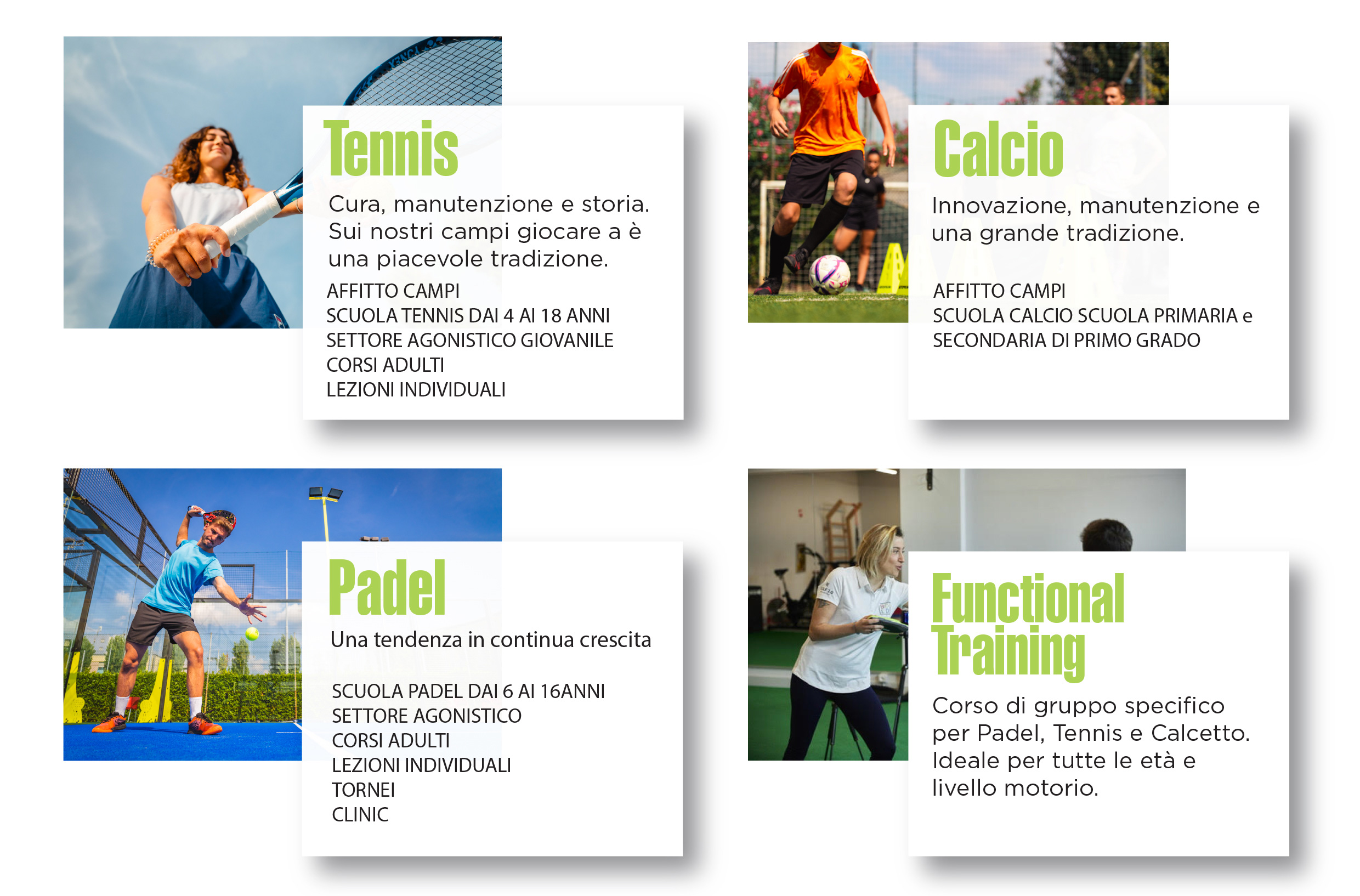 TC Barona - descrizione sport del Centro