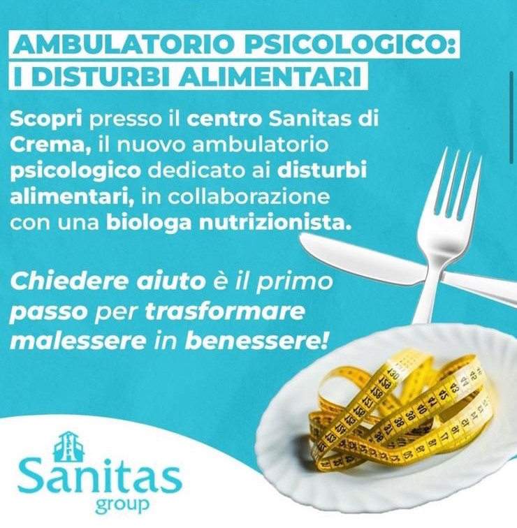 Locandina Sanitas Crema - Nuovo Ambulatorio Psicologico
