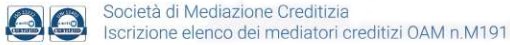 società di mediazione creditiziaIscrizione elenco dei mediatori creditizi OAM n. M191