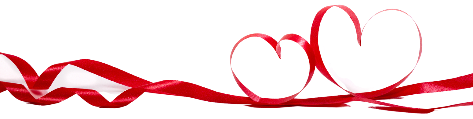 nasti rossi a forma di cuore