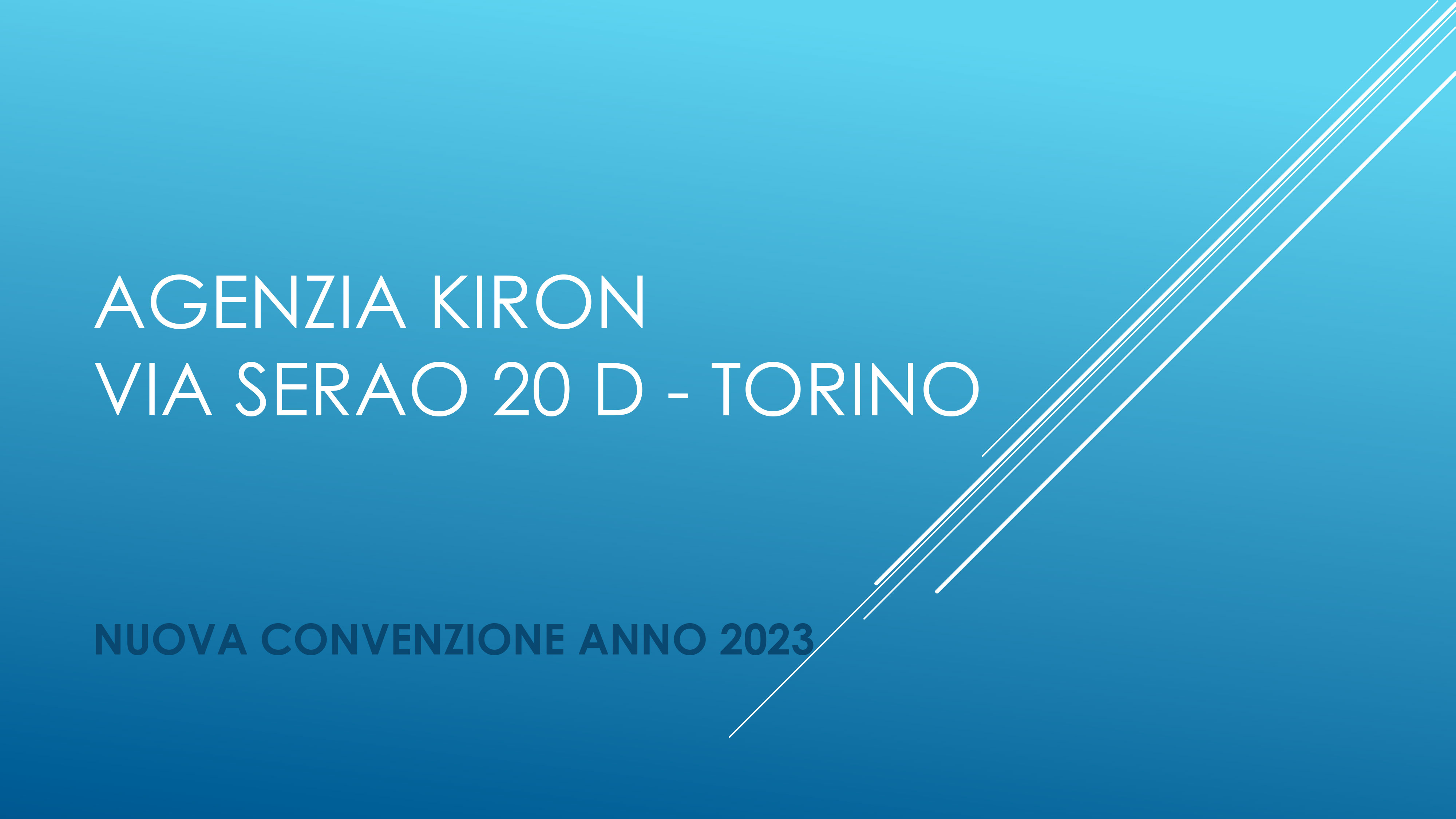 Agenzia Kiron Torino - Nuova convenzione 2023