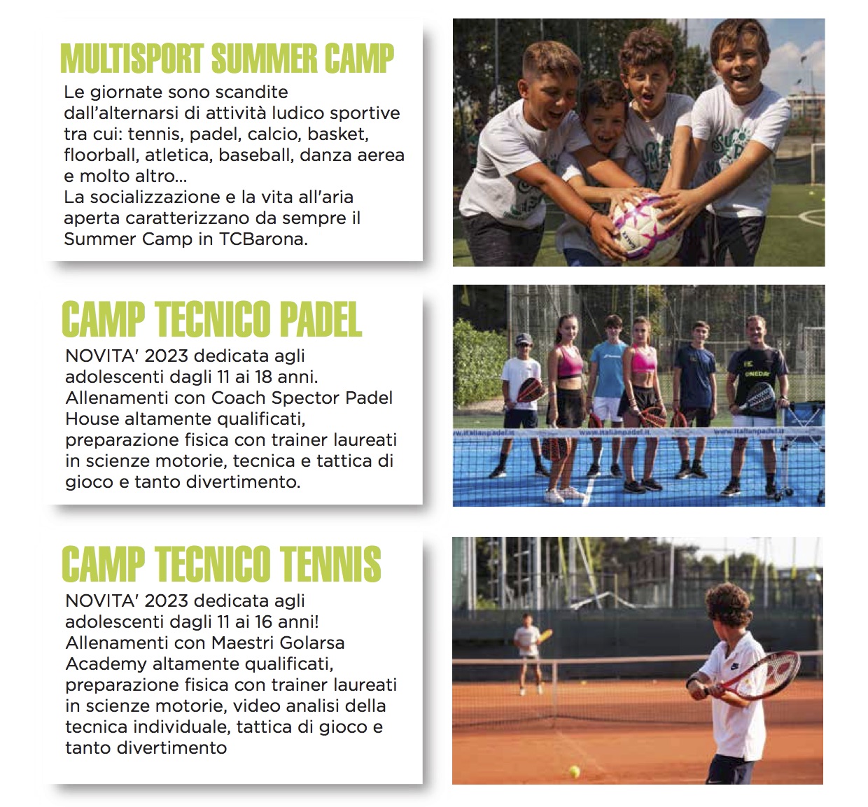 TC Barona - descrizione camp sportivi2