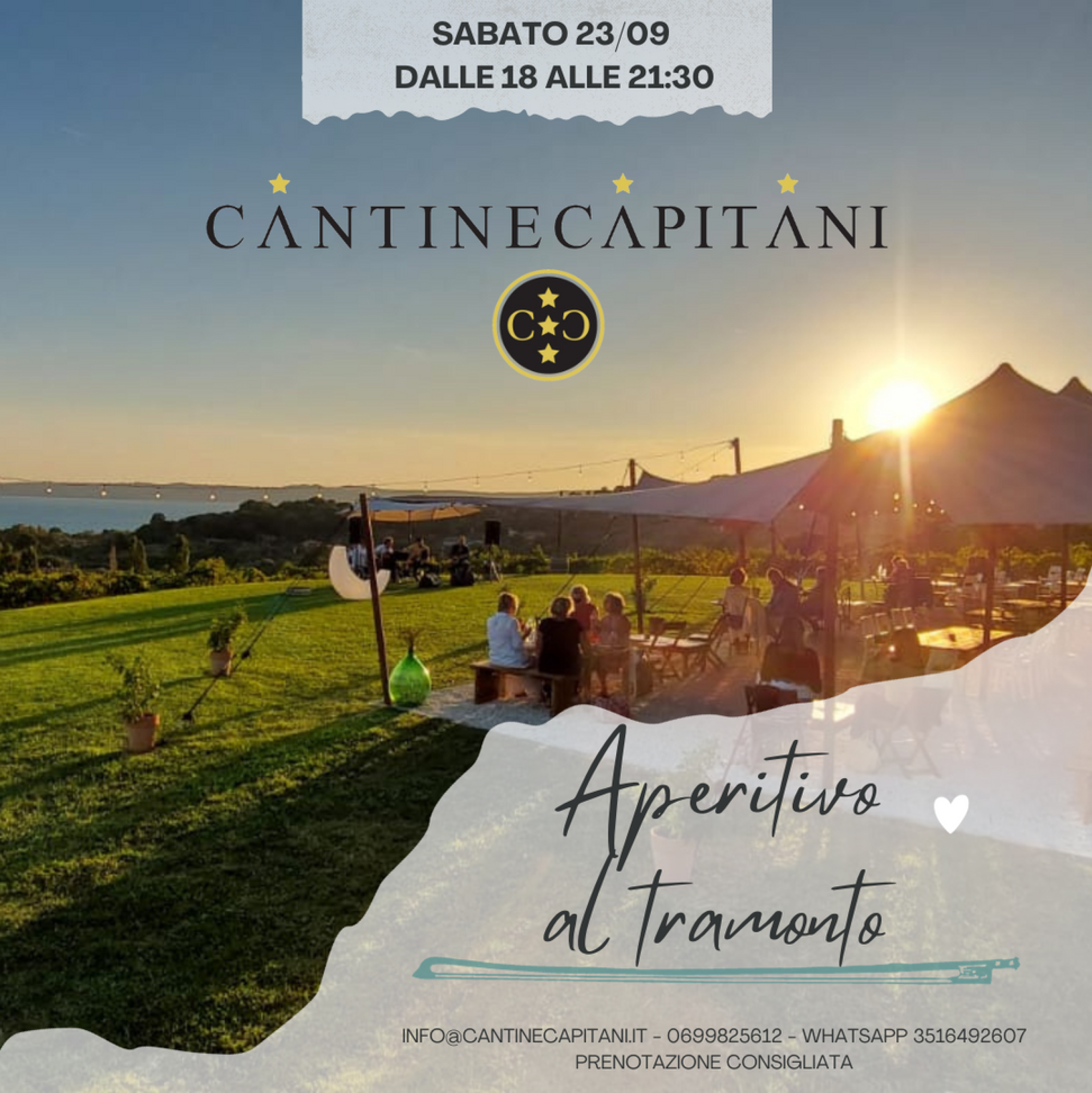 foto aperitivo in vigna