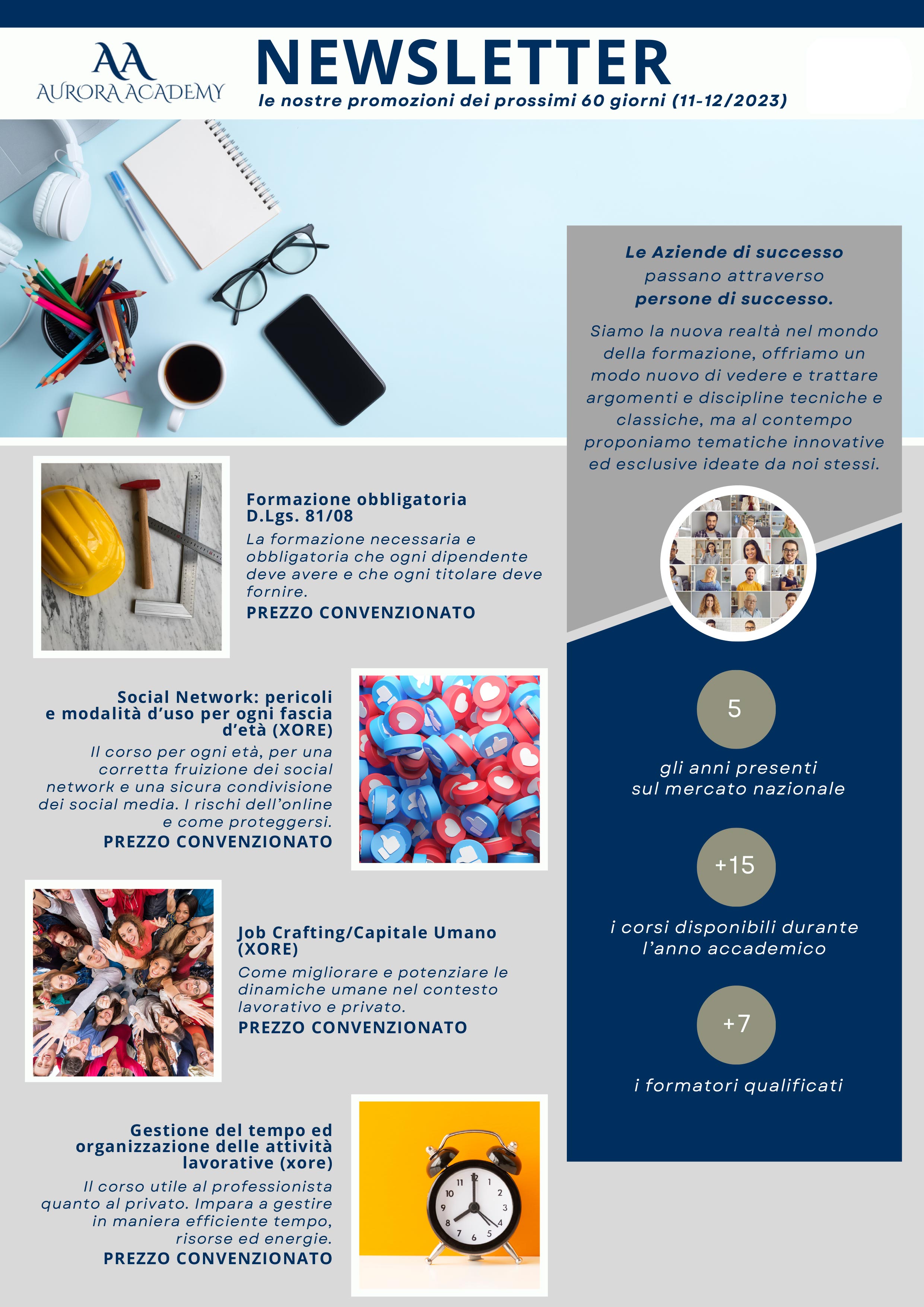 localndina Promozioni Aurora Academy Novembre - Dicembre 2023
