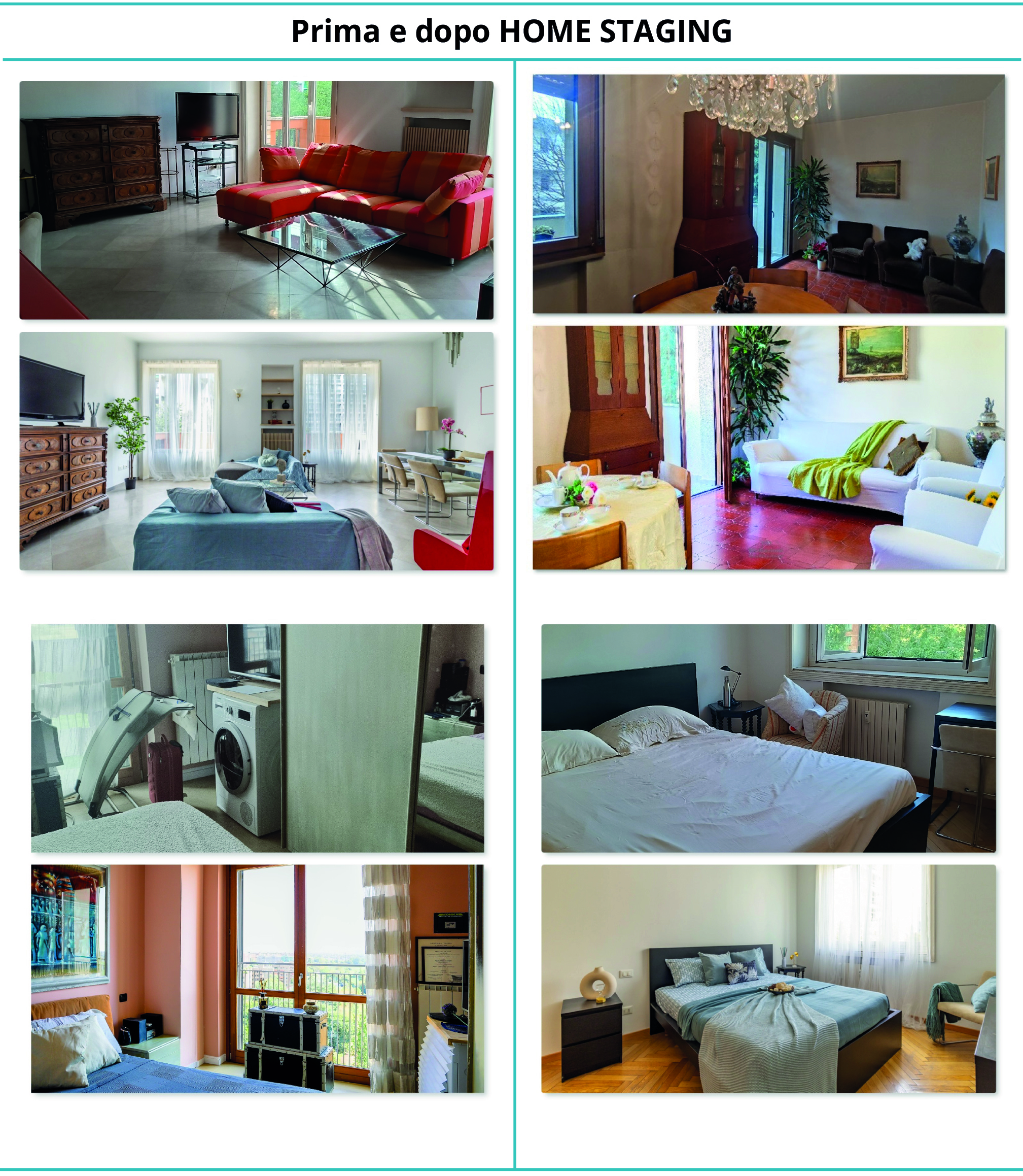 Prima e dopo Home staging