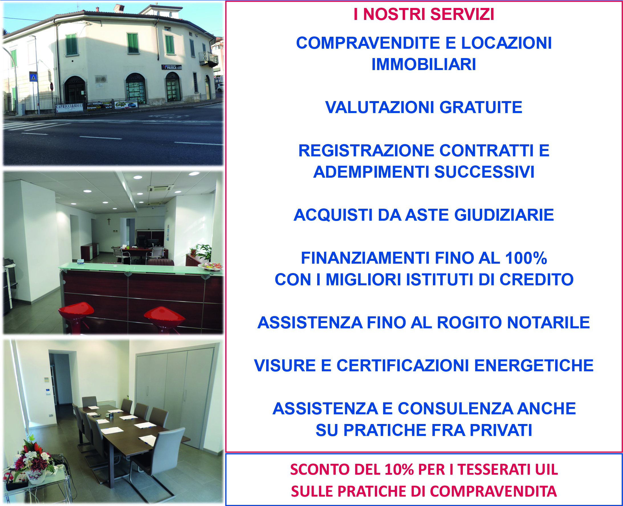 Foto, servizi e scontistica