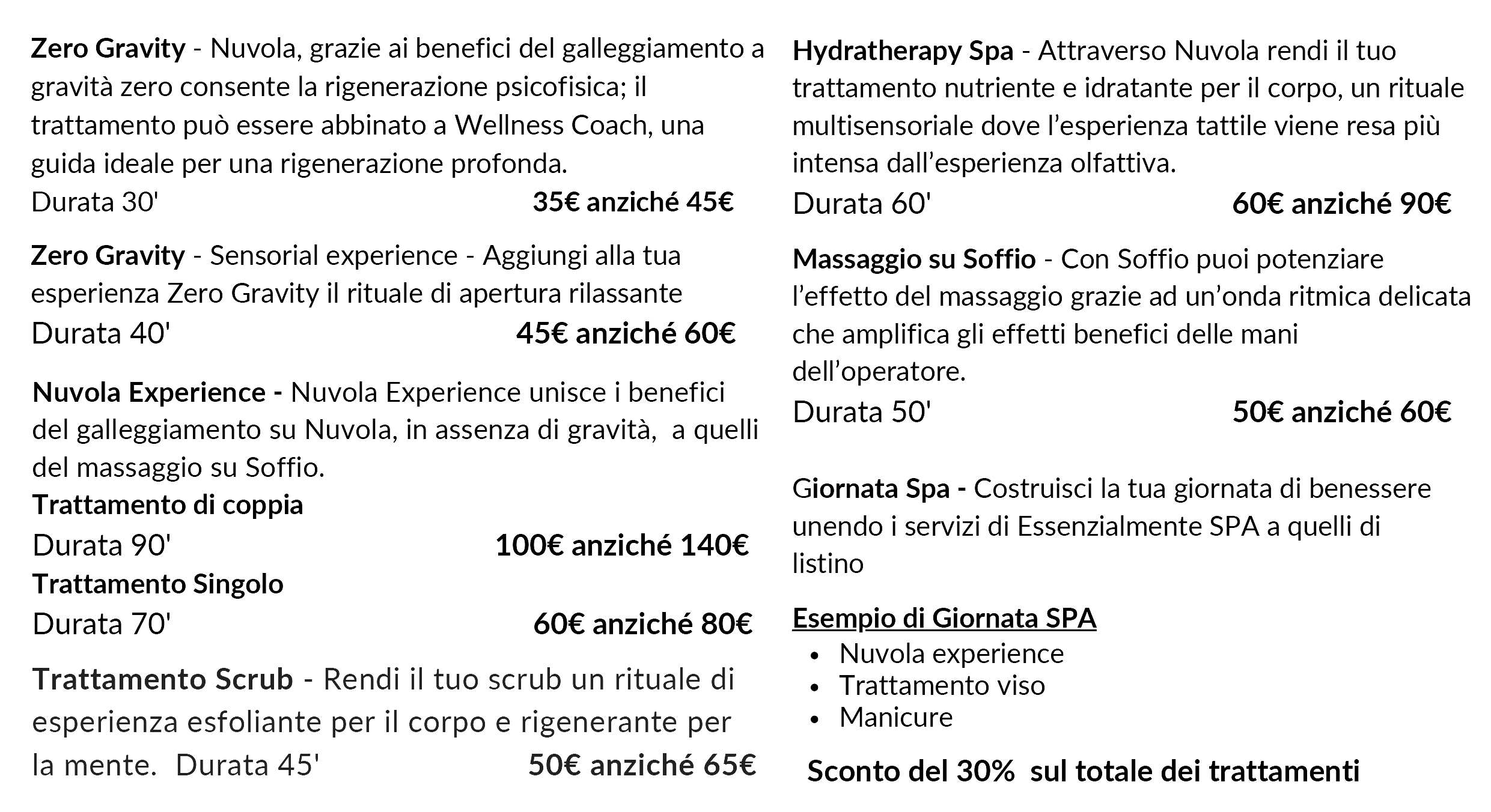 trattamenti