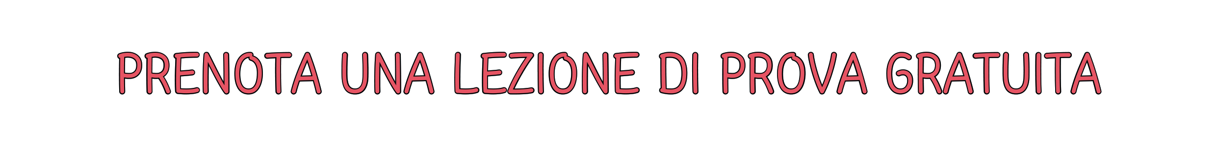 Prenota una lezione di prova gratutia