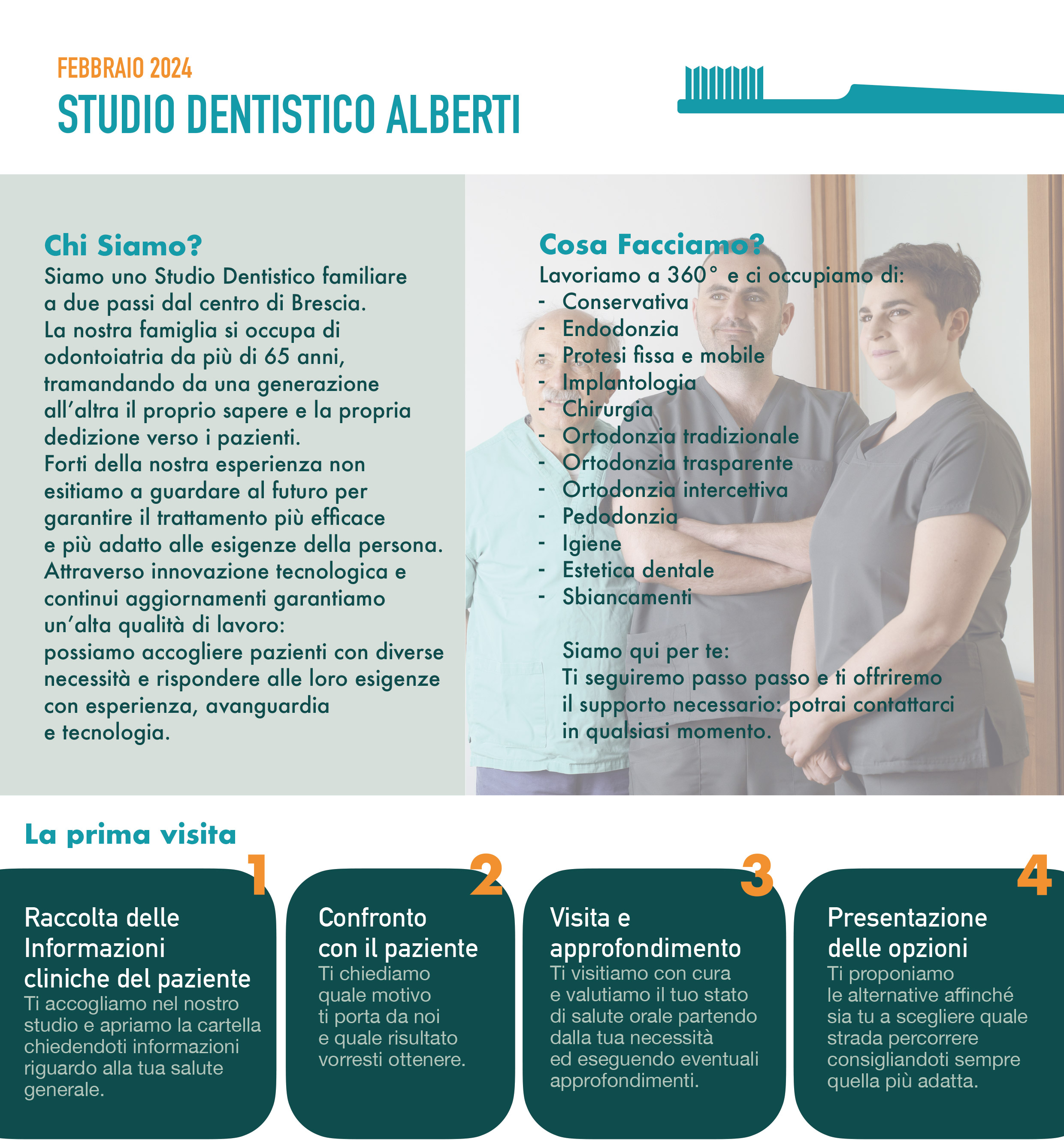 Locandina presentazione Studio Dentistico Alberti