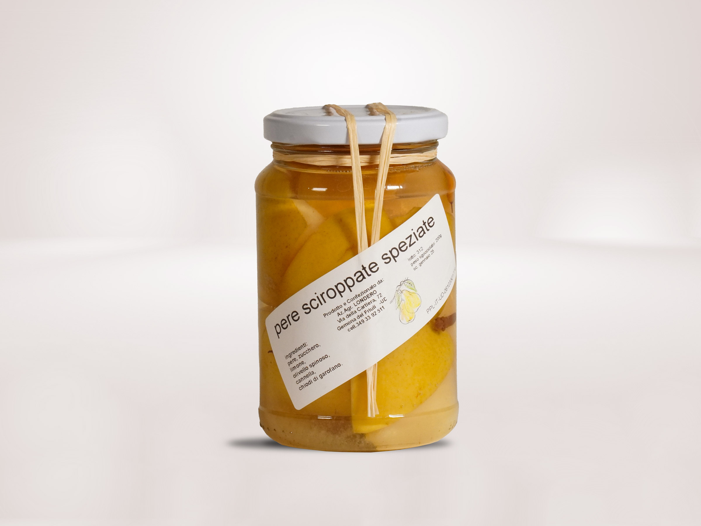 pere sciroppate speziate