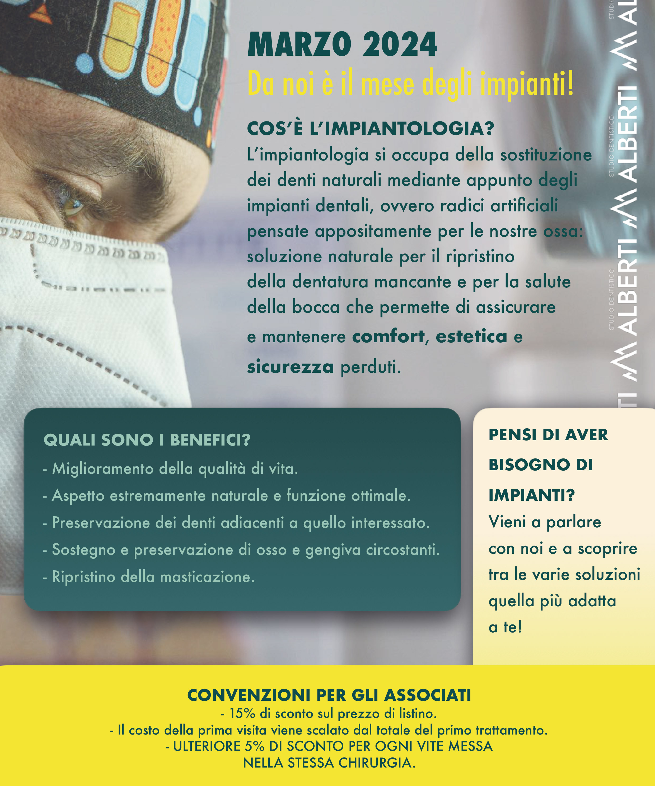 Locandina Implantologia - Studio Dentistico Alberti