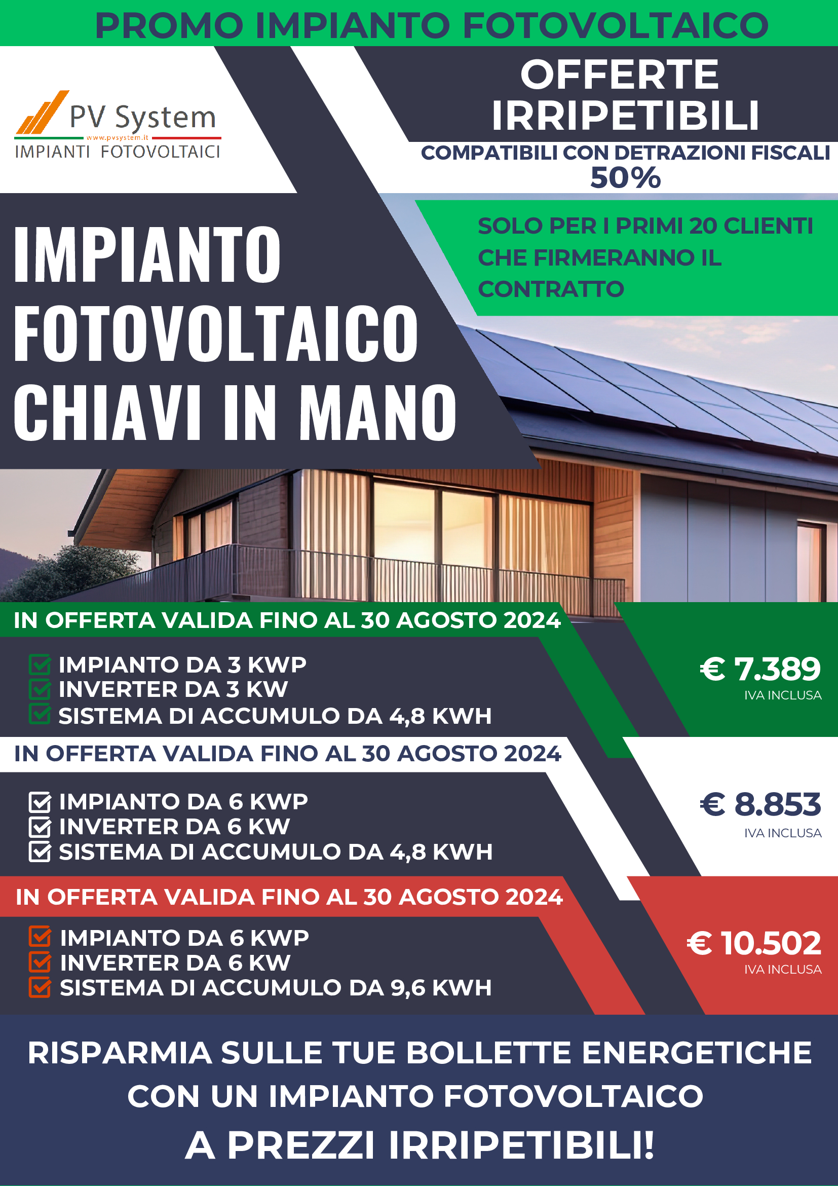 locandina promo fotovoltaici