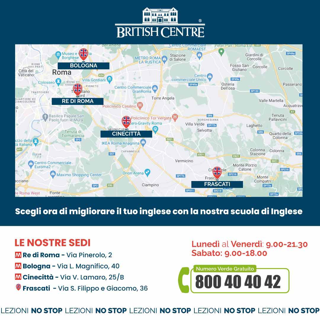 sedi british centre roma