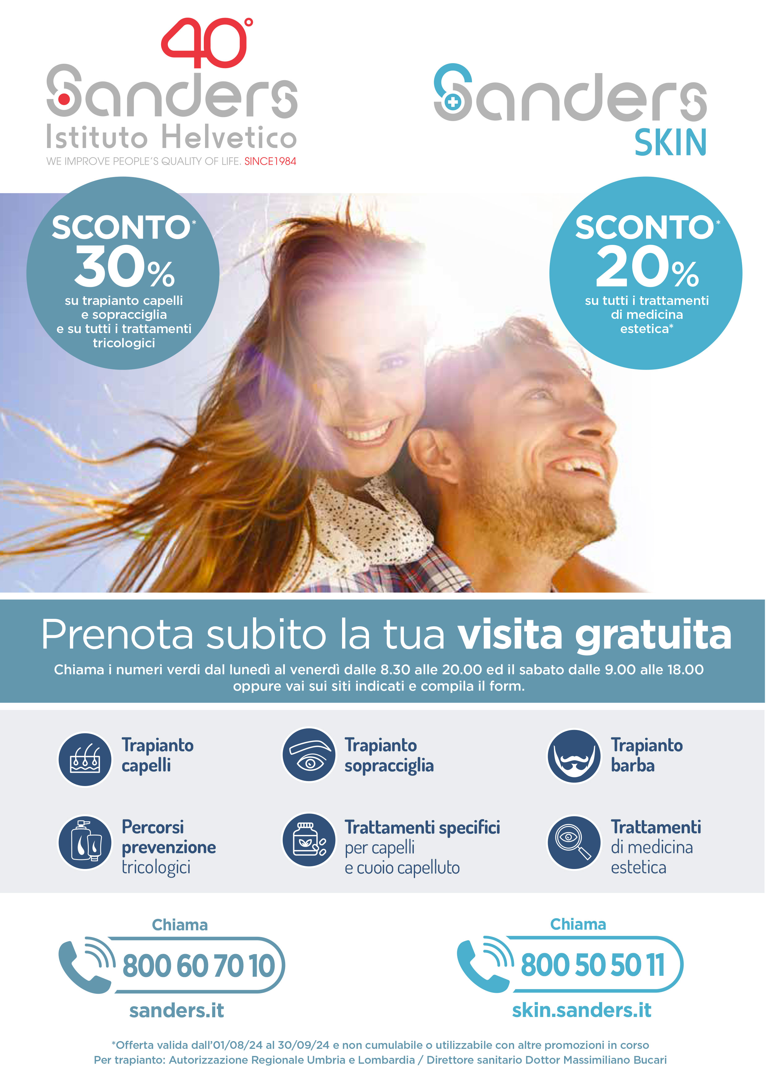 Locandina Promo attiva per gli associati - Periodo Agosto/Settembre 2024 - Istituto Helvetico Sanders