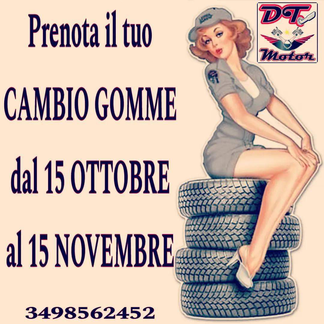 Prenota il tuo CAMBIO GOMME dal 15 OTTOBRE al 15 NOVEMBRE 3498562452