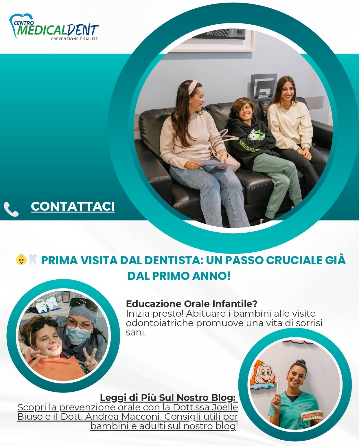 PRIMA VISITA DAL DENTISTA: UN PASSO CRUCIALE GIÀ DAL PRIMO ANNO!