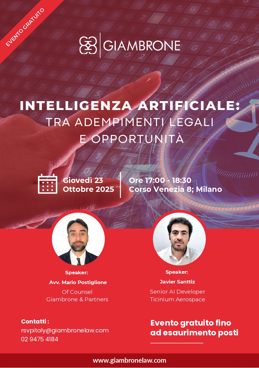 Locandina evento 23 Ottobre 2025 - Intelligenza Artificiale