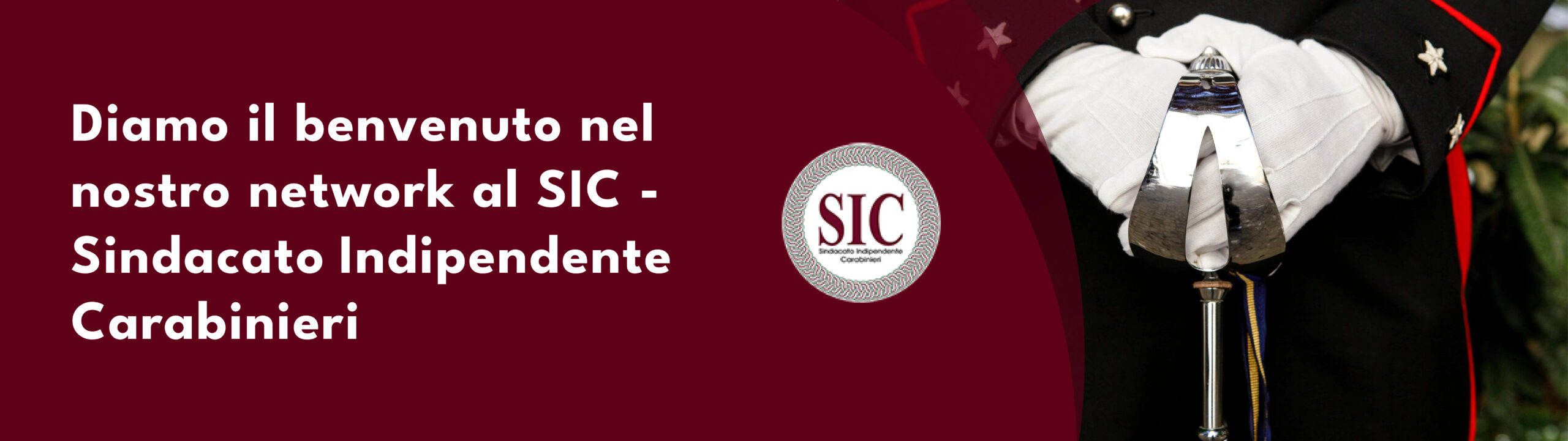 Banner benvenuto sic carabinieri