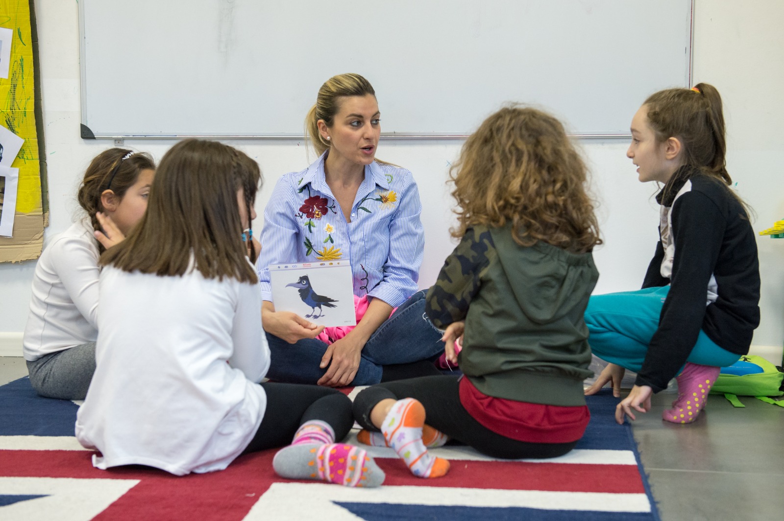 foto bambini e maestra