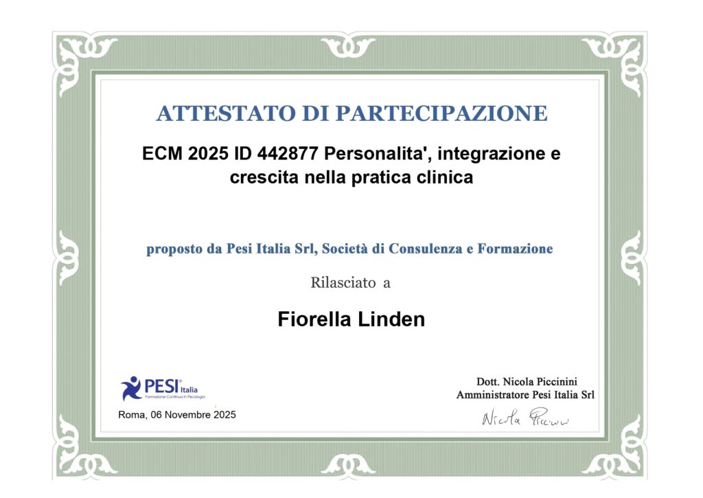Dott.ssa Fiorella Linden – Psicologa e Psicoterapeuta