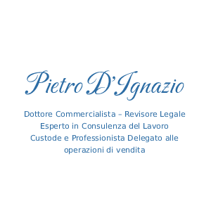 Dott. Pietro D’Ignazio – Dottore Commercialista – Revisore Legale