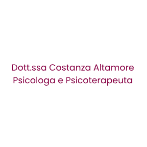Dott.ssa Costanza Altamore – Psicologa e Psicoterapeuta